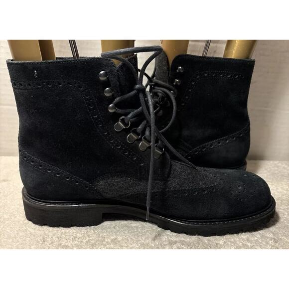 Saks Fifth Ave mens Ankle boot size 10 M black suede leather main image 3